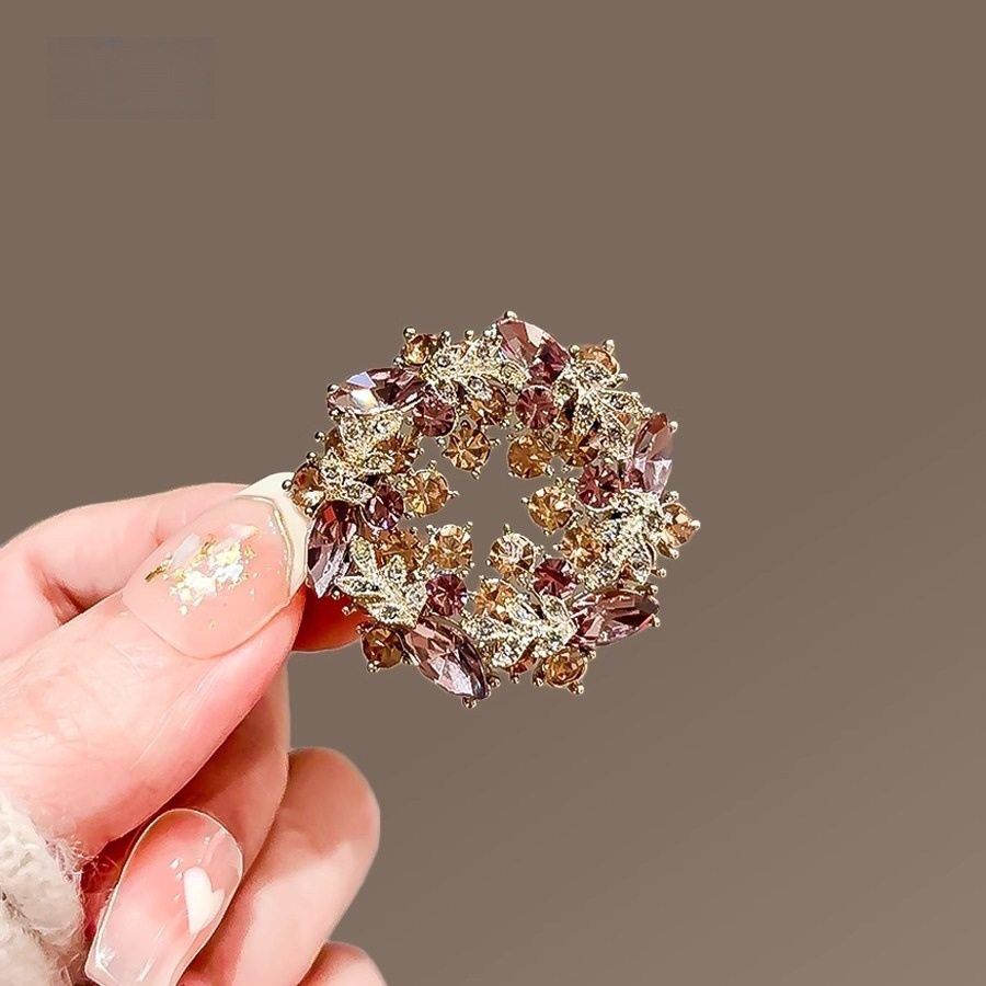 Imported Floral Cluster Brooch Pin