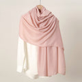 Pretty pink colour long cotton hijab / orna