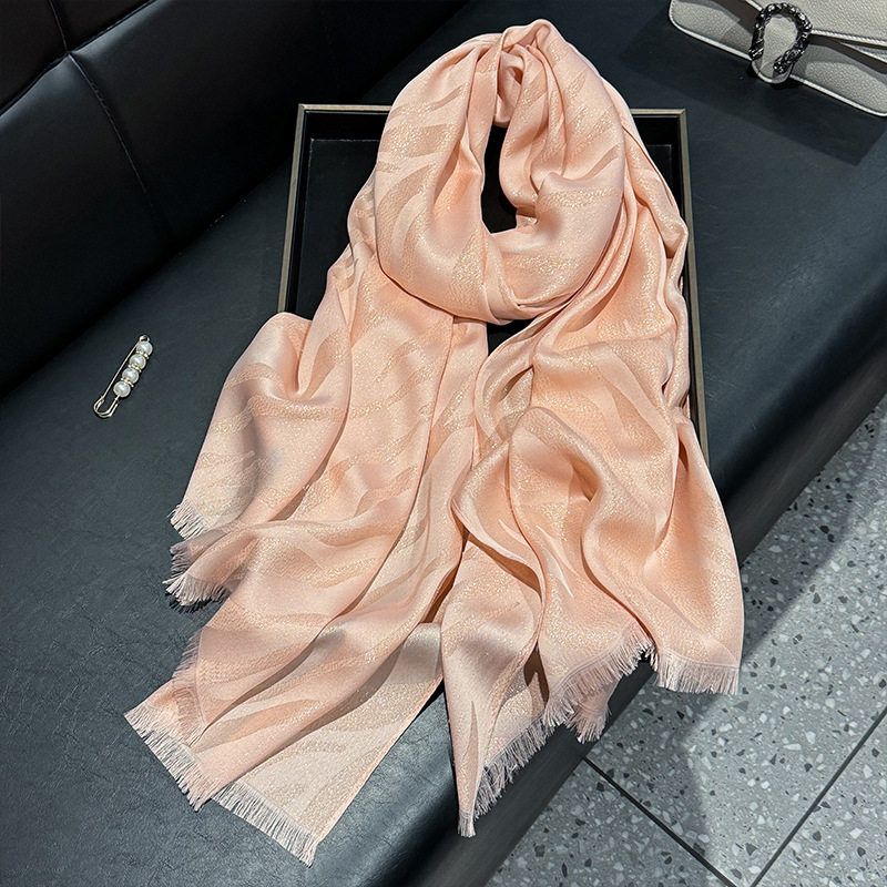 Pretty Pink Colour Imported Shiny Party Hijab / Orna