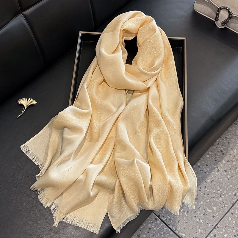 Beautiful Apricot Color Color Imported Shiny Party Hijab / Orna