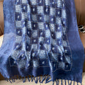 Ethnic Tie-Dye Style Buckle Women's Travel Sun Protection Yunnan Blue and White Literature Art Chinese Scarf / Hijab