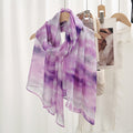 Gorgeous Purple Tie Dye Soft Long Summer Friendly Hijab / Orna