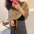Imported brown color printed soft viscose hijab / orna