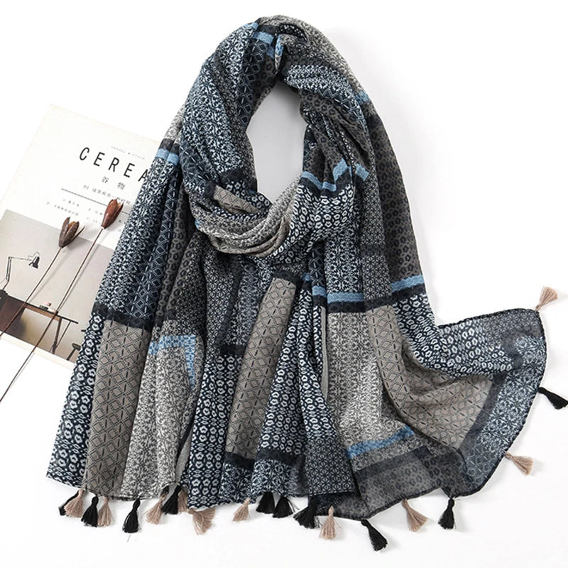Gray color soft long hijab / orna