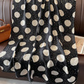 Elegant Black Color Polka Dot Printed Bronzing Color High Quality Imported Long Soft Party Hijab / Orna