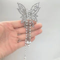 Silver Color Butterfly Claw Clip
