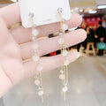 Pretty Pearl Tassel Earrings
