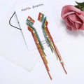 Colorful Rhinestone Long Tassel Earrings