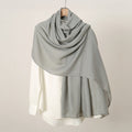 Elegant light green colour cotton hijab / orna
