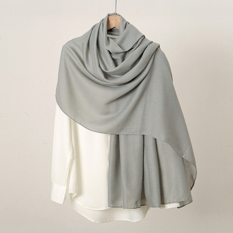 Elegant light green colour cotton hijab / orna