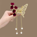 Beautiful red color claw clip