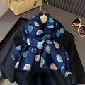 Gorgeous blue color polka dot printed hijab