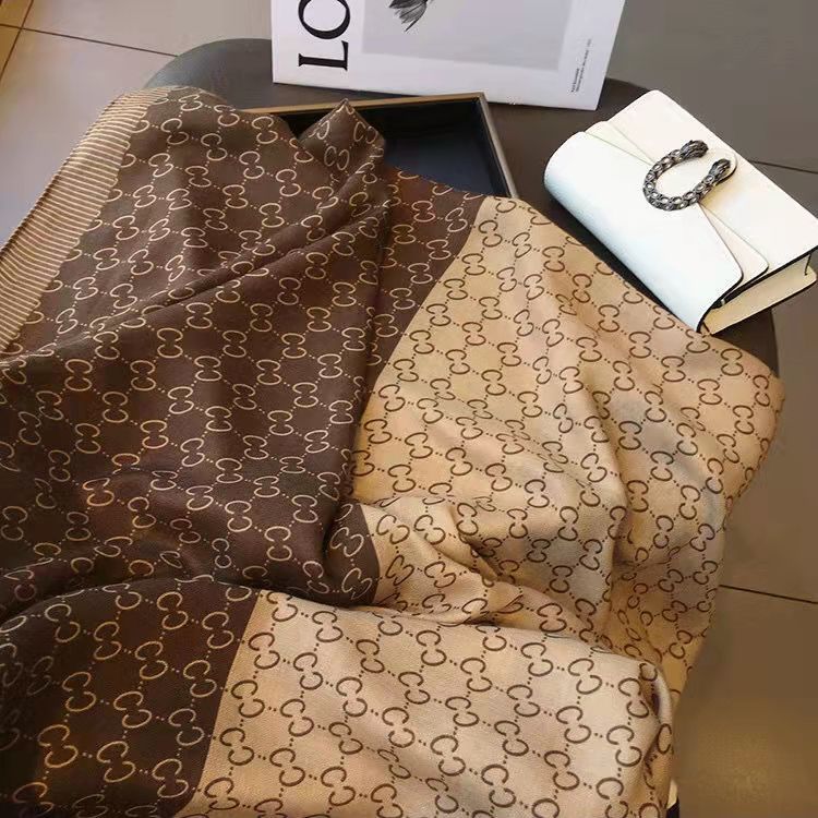 Imported brown color printed soft viscose hijab / orna