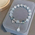 Imported butterfly faux cat's eye bracelet