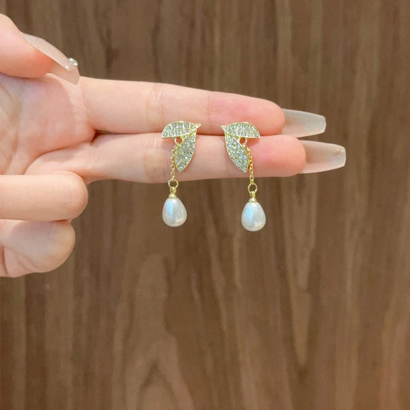 Beautiful leaf shaped earrings