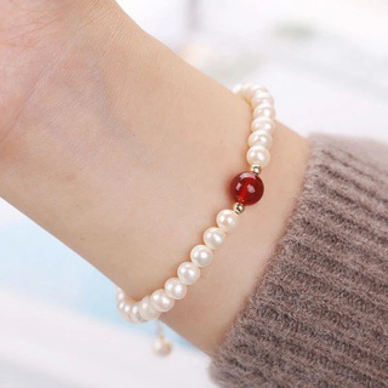 Cat's Eye Pearl Bracelet