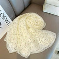 Sophisticated off white color soft long georgette scarf