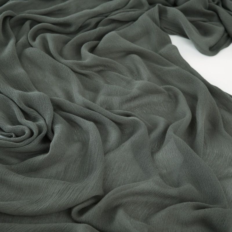Elegant Dark Tea Green Super Soft Big Size Rayon Cotton Hijab / Orna