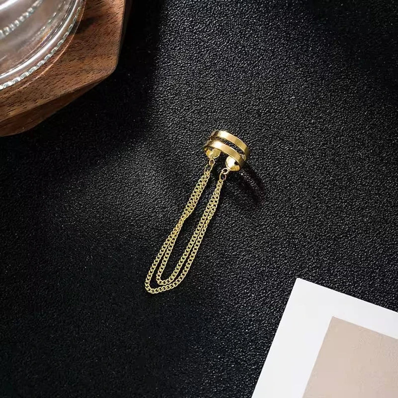Stunning non piercing tassel earrings(single piece)